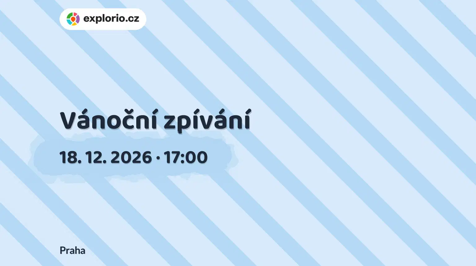 Vánoční zpívání – divadlo, Hudba a Kino, Praha