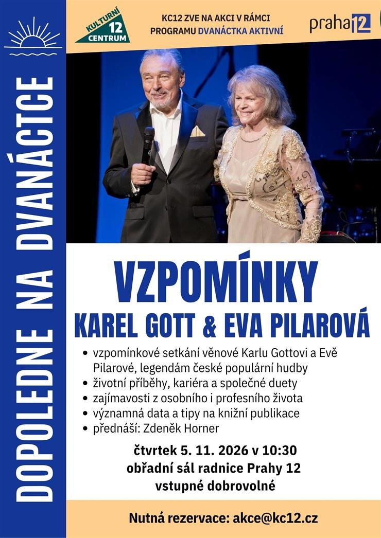 Vzpomínky na Karla Gotta a Evu Pilarovou – divadlo, Hudba a Kino, Praha – fotka 2