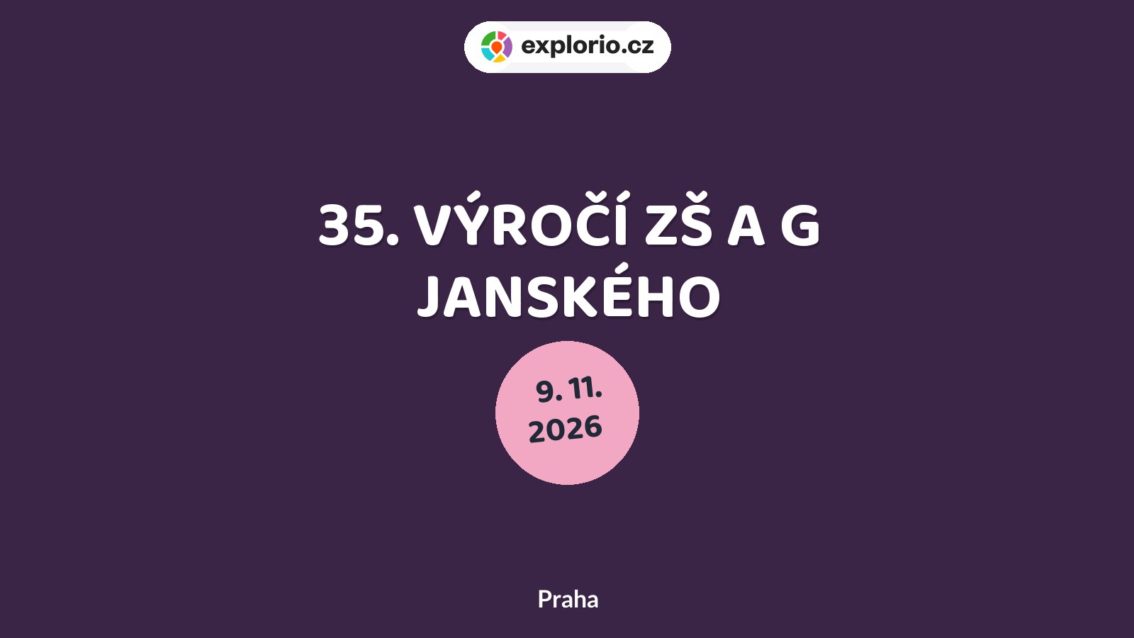 35. VÝROČÍ ZŠ A G JANSKÉHO – prohlídky a Muzea, Praha