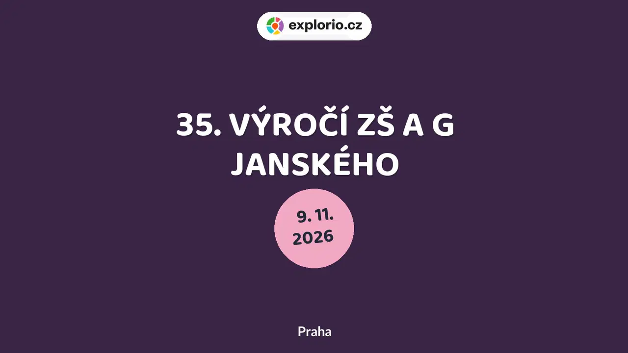 35. VÝROČÍ ZŠ A G JANSKÉHO – prohlídky a Muzea, Praha