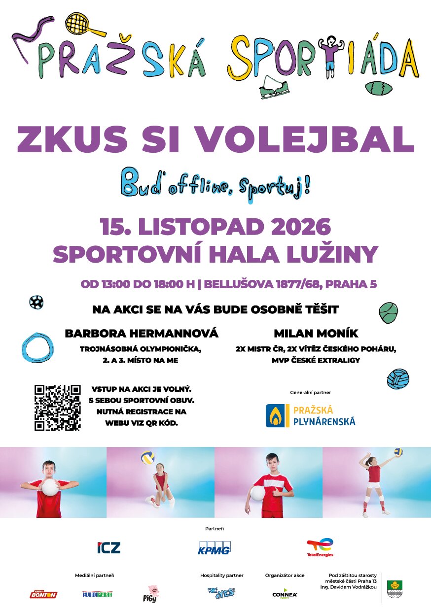 Pražská Sportiáda – zkus si volejbal – sport a Pohyb, Praha – fotka 2