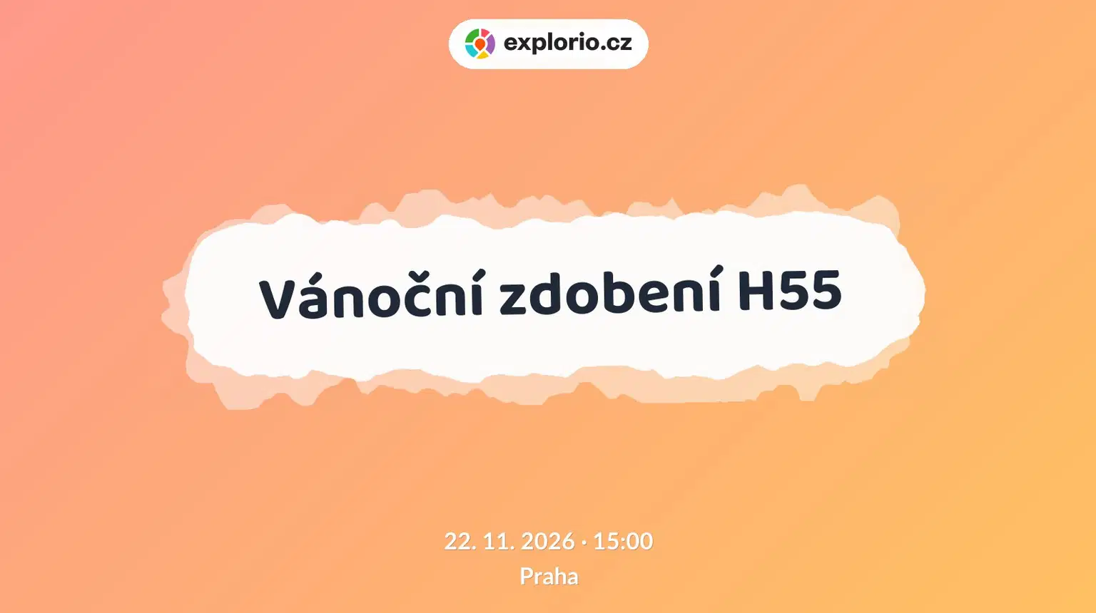 Vánoční zdobení H55 – tvořivé dílny a Workshopy, Praha