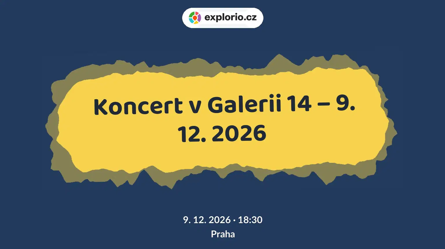 Koncert v Galerii 14 – 9. 12. 2026 – divadlo, Hudba a Kino, Praha