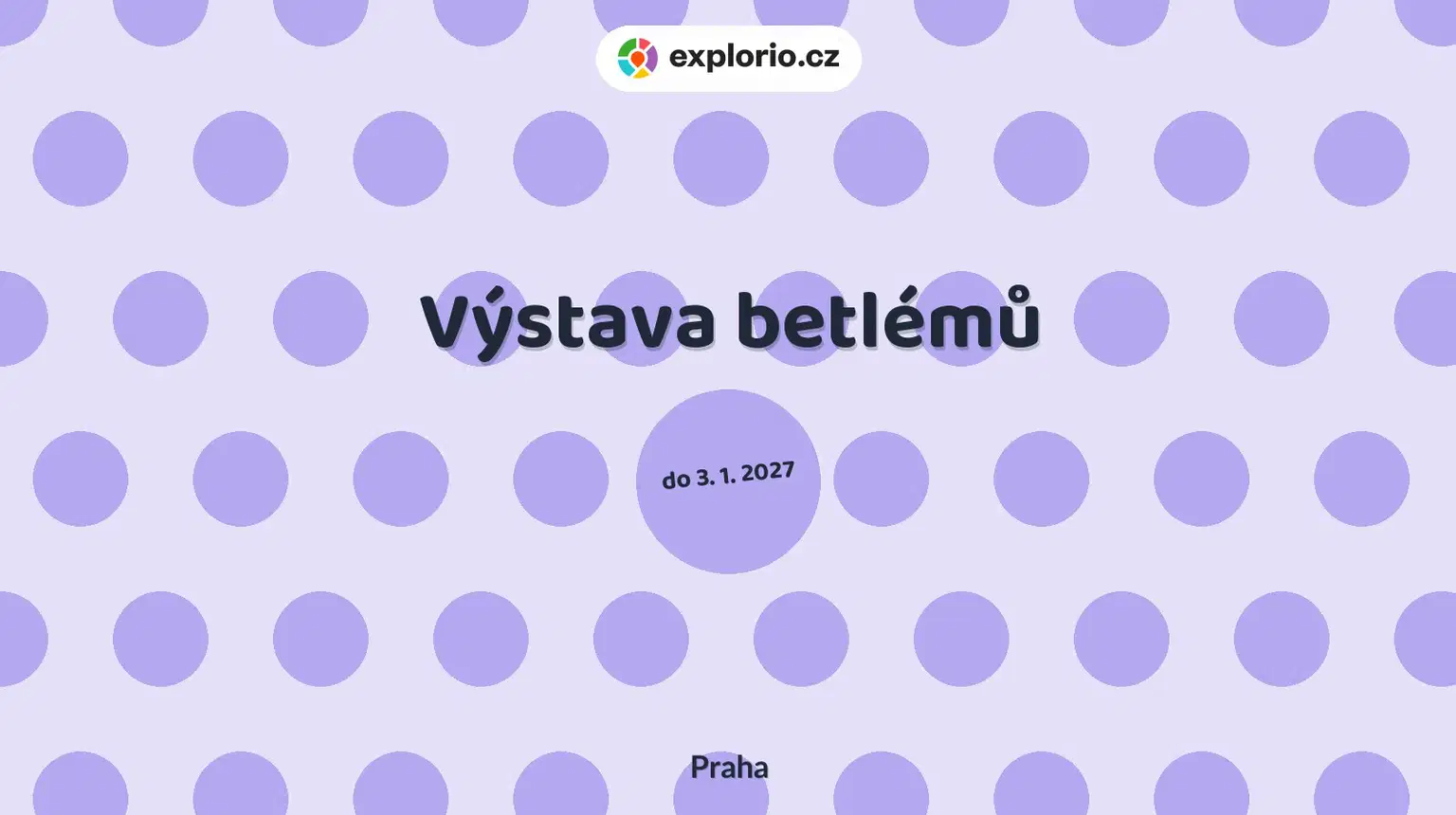 Výstava betlémů – prohlídky a Muzea, Praha