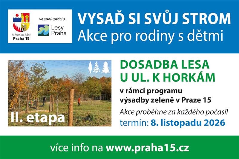Další etapa dosadby lesa – příroda a Zvířátka, Praha – fotka 2