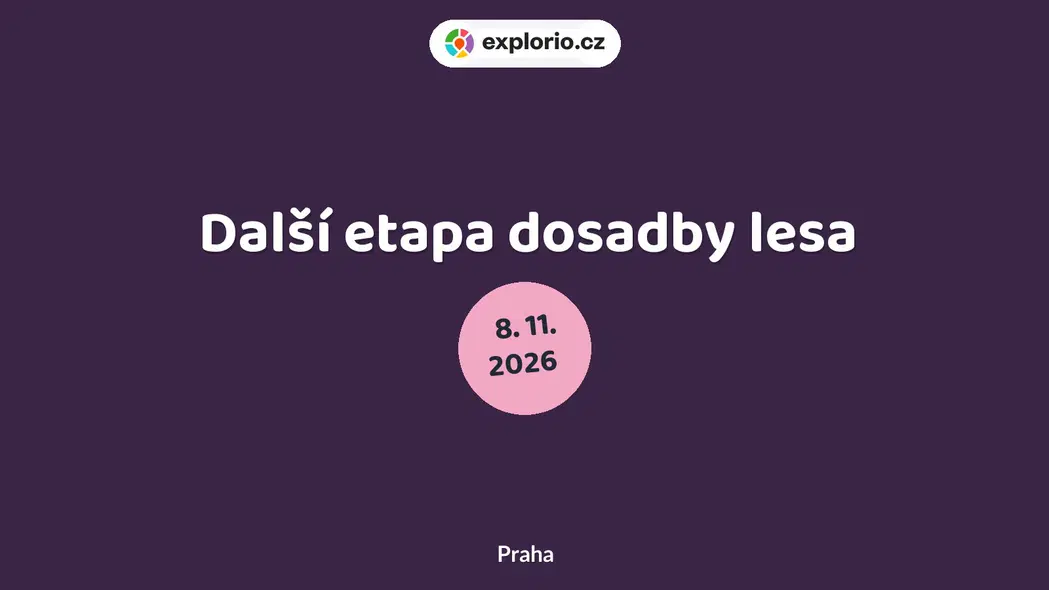 Další etapa dosadby lesa – příroda a Zvířátka, Praha