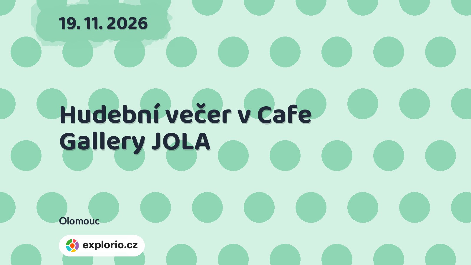 Hudební večer v Cafe Gallery JOLA – divadlo, Hudba a Kino, Olomouc