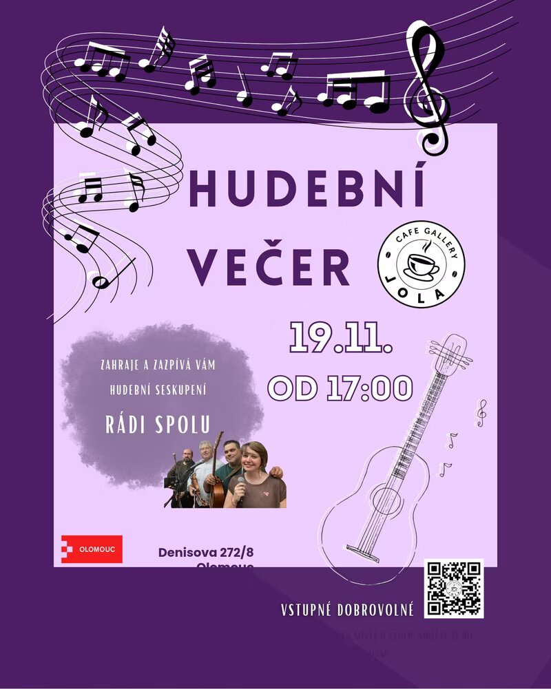 Hudební večer v Cafe Gallery JOLA – divadlo, Hudba a Kino, Olomouc – fotka 2