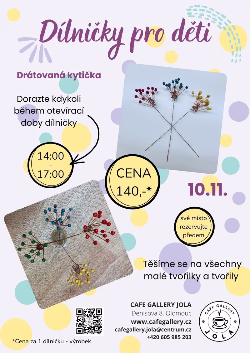 Dětská dílnička v Cafe Gallery JOLA – tvořivé dílny a Workshopy, Olomouc – fotka 2