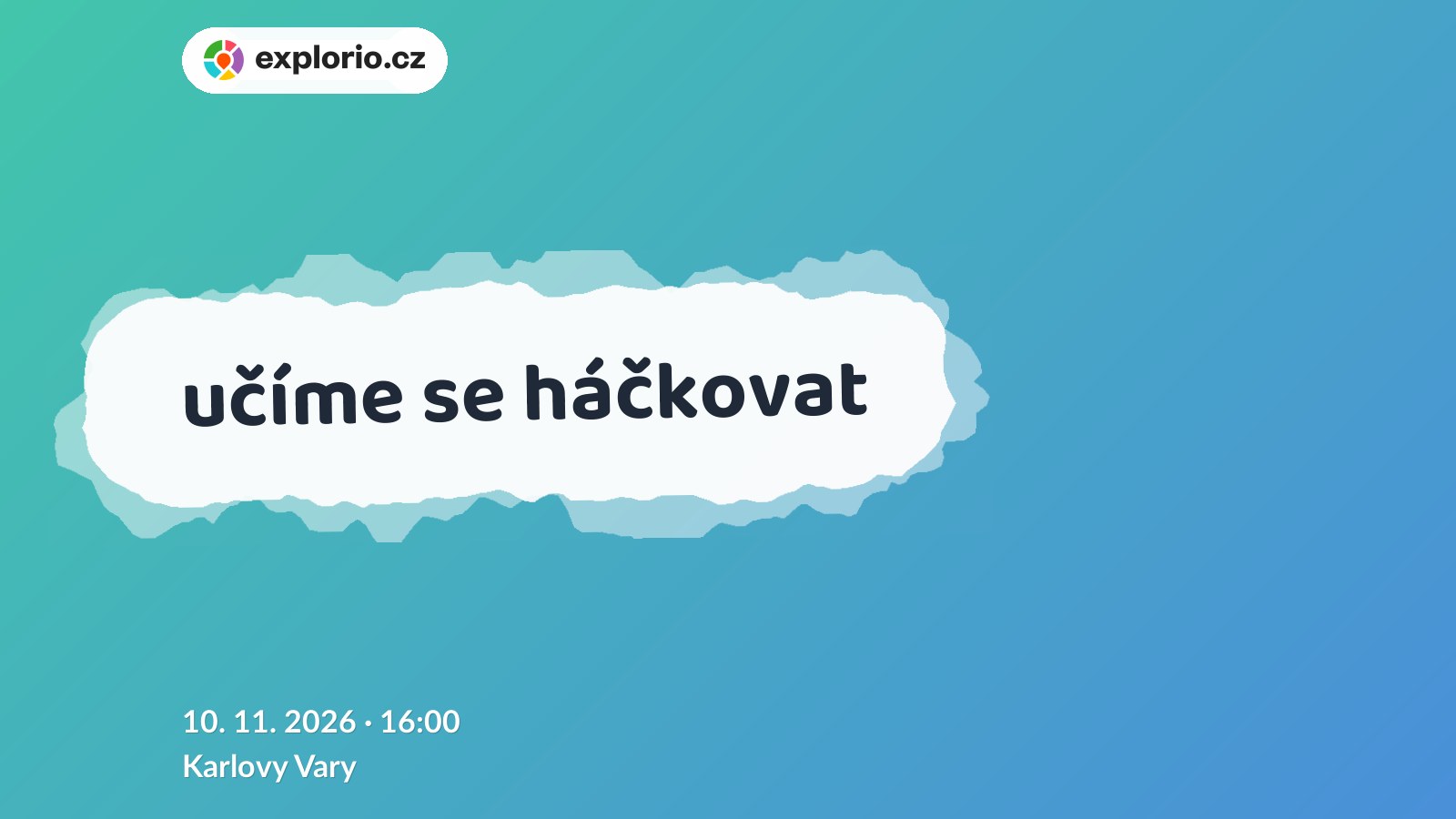 učíme se háčkovat – tvořivé dílny a Workshopy, Karlovy Vary