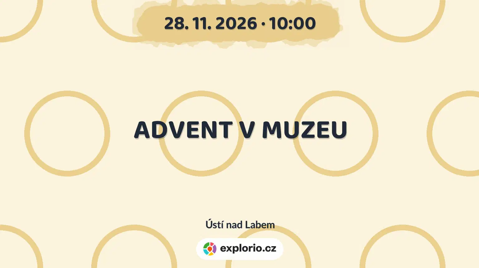 ADVENT V MUZEU – tvořivé dílny a Workshopy, Ústí nad Labem