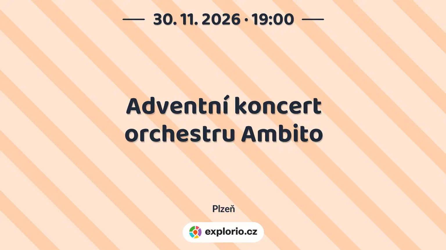 Adventní koncert orchestru Ambito – divadlo, Hudba a Kino, Plzeň