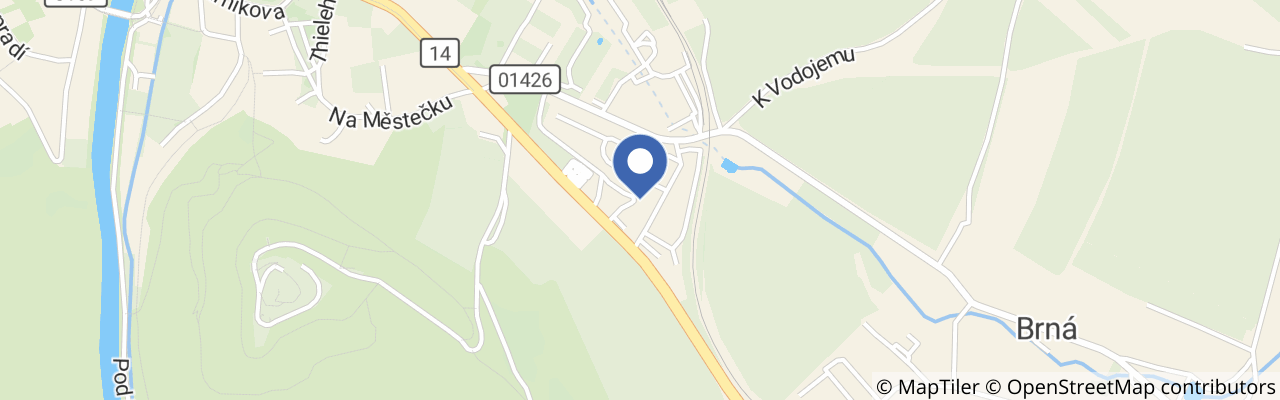 Mapa - Apartmány PEMI Potštejn