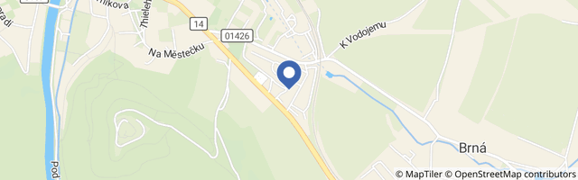 Mapa - Apartmány PEMI Potštejn