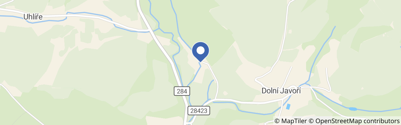 Mapa - Javorský mlýn