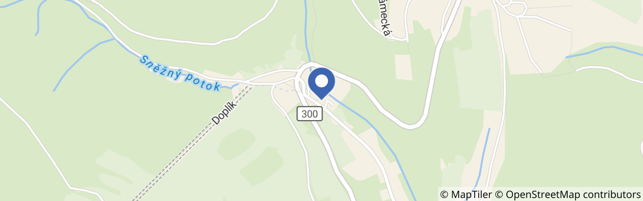 Mapa - Penzion Zelený Mlýn