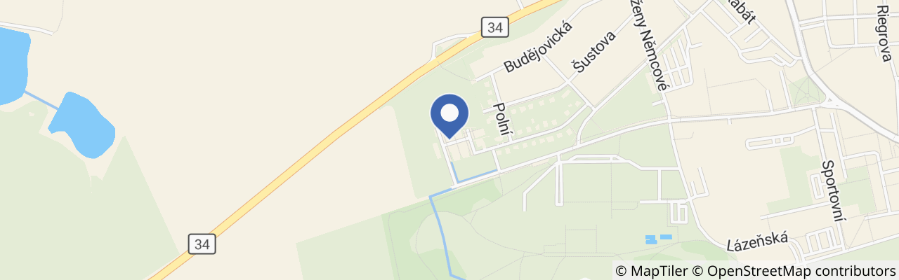 Mapa - Relax Park Třeboň