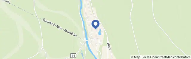 Mapa - Apartman Medvědín 307