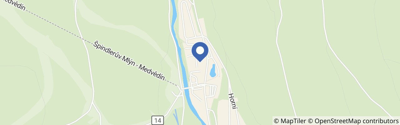 Mapa - Apartmány Medvědín 110