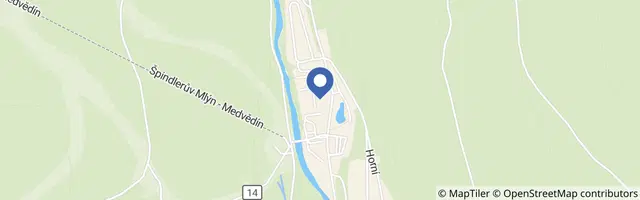 Mapa - Apartmány Medvědín 110