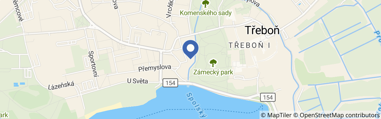 Mapa - Penzion U zámeckého parku