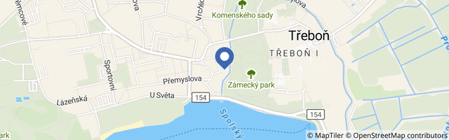 Mapa - Penzion U zámeckého parku