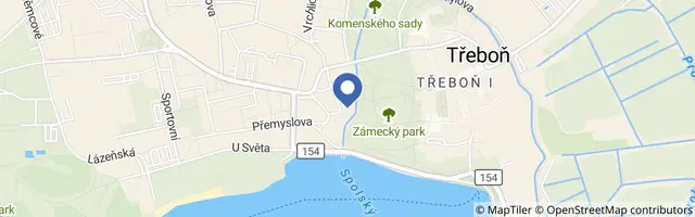 Mapa - Penzion U zámeckého parku