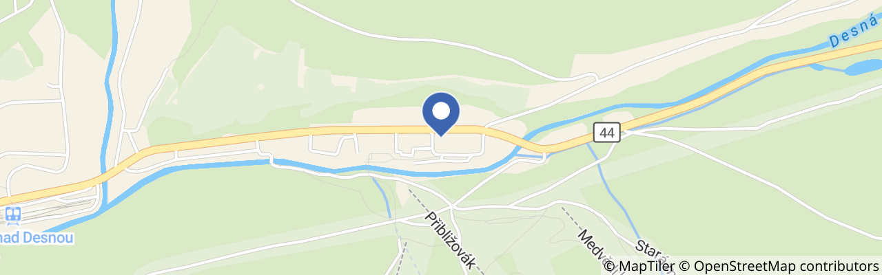 Mapa - Apartmány Kouty