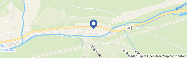 Mapa - Apartmány Kouty