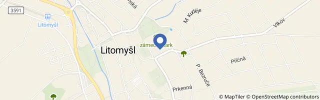 Mapa - Zámecké apartmány Litomyšl