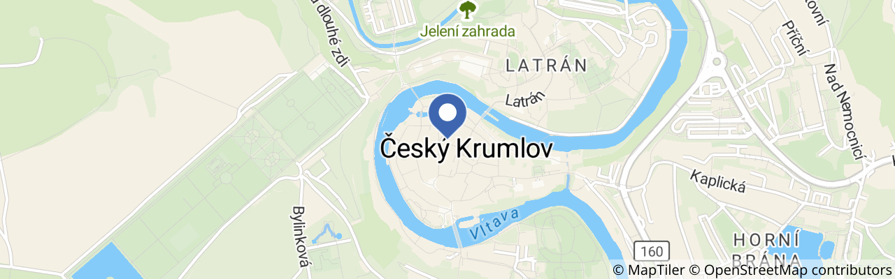 Mapa - Residence Muzeum vltavínů