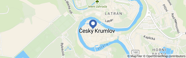 Mapa - Residence Muzeum vltavínů