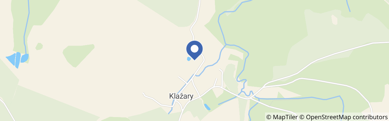 Mapa - Residence Klažary u Žumberka