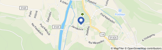 Mapa - Zámek Potštejn