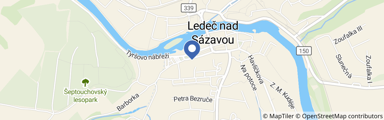 Mapa - Hotel Kaskáda