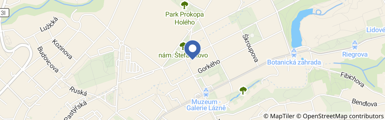 Mapa - Wellness Penzion U Muzea