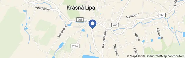 Mapa - Penzion Lípa