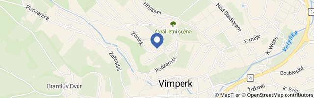 Mapa - Apartmány Zámek Vimperk