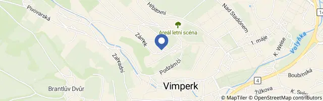 Mapa - Apartmány Zámek Vimperk