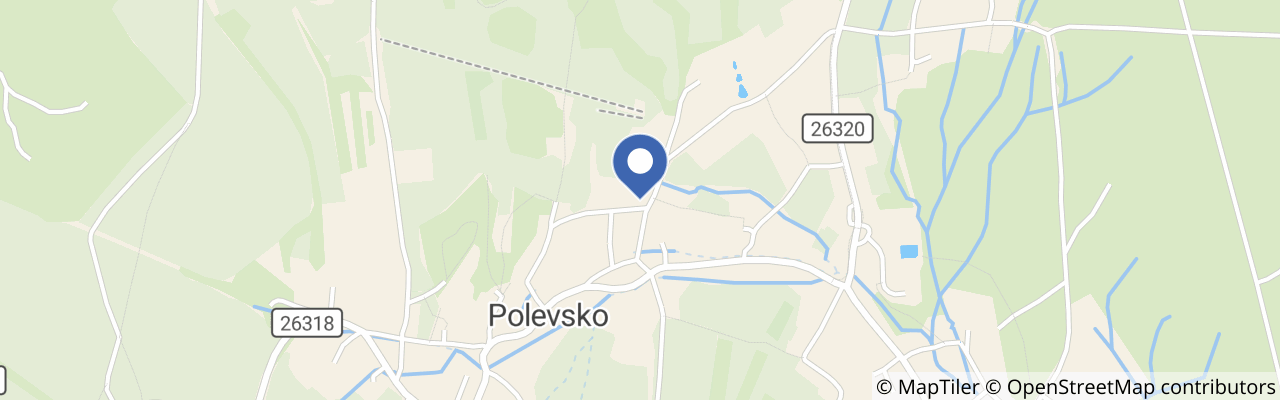 Mapa - Apartmány Polevsko