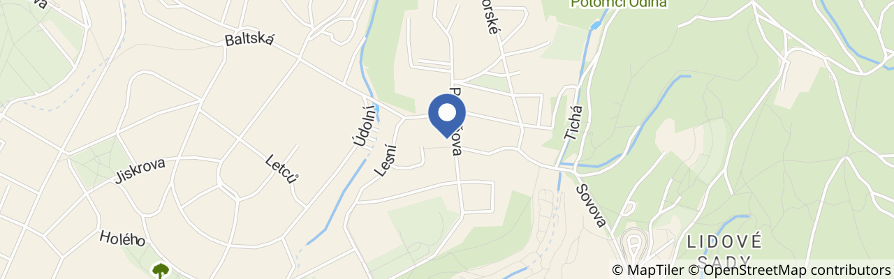 Mapa - Apartmány Vila Liberec