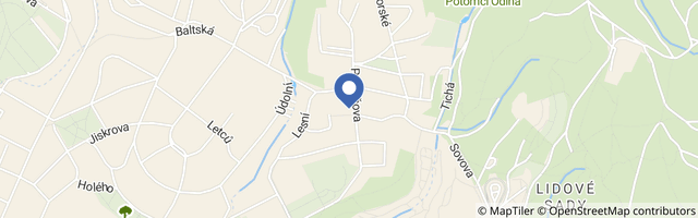 Mapa - Apartmány Vila Liberec