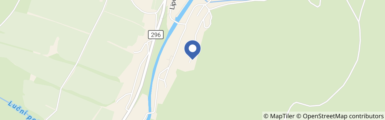 Mapa - Chalupa Modřín