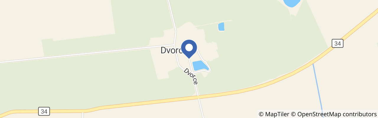Mapa - Penzion Dvorce