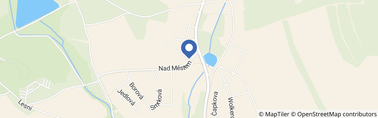 Mapa - Rezidence nad Městem