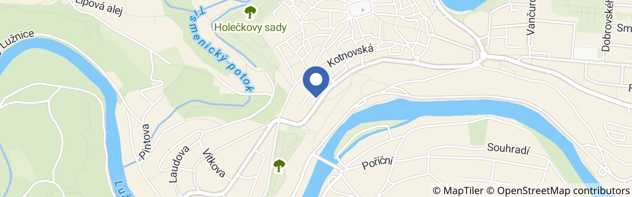 Mapa - LH Hotel Dvořák Tábor Congress & Wellness