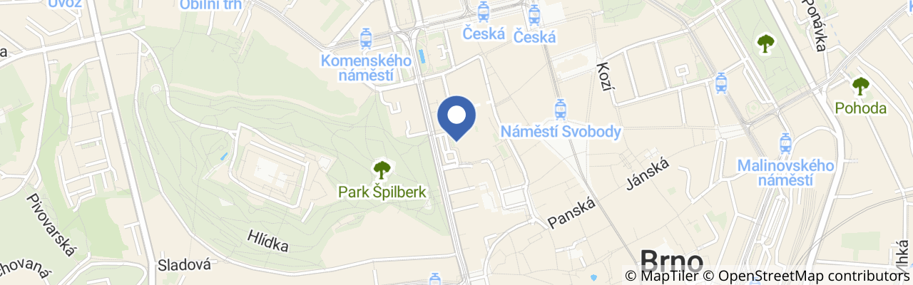 Mapa - Hotel International Brno