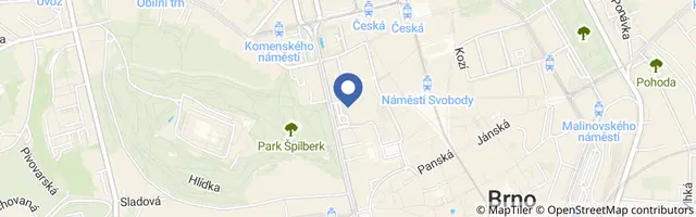 Mapa - Hotel International Brno