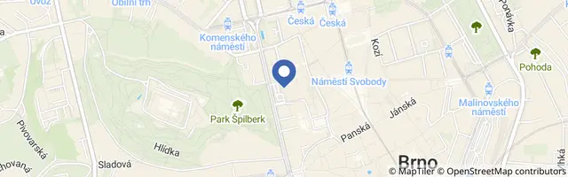 Mapa - Hotel International Brno