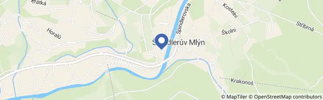 Mapa - Penzion Sofinata & Trattoria Lucio Špindlerův Mlýn